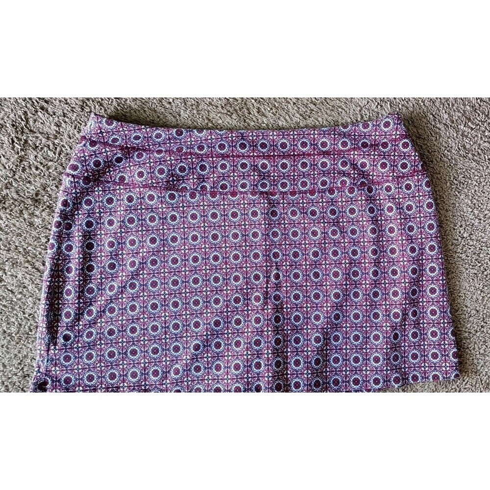 Intro Love The Fit Skort Athletic Skirt Size 3X Red  Blue Tummy Control  Sporty